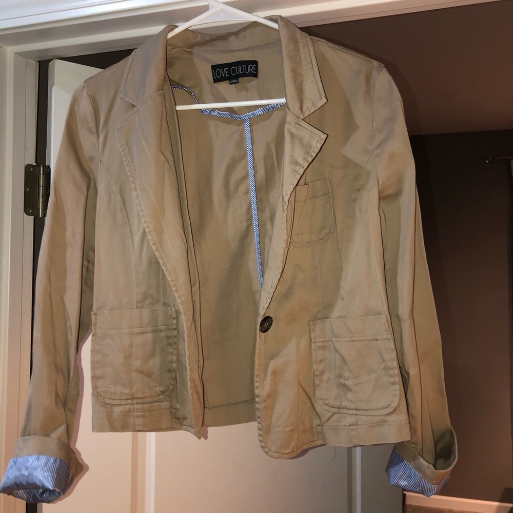 Khaki blazer